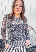 Spooky Halloween Mesh Long Sleeve