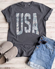 Camo USA Tee {Charcoal}