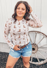 Skull & Boots Mesh Long Sleeve