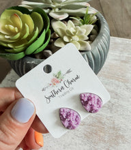 Spring Pastels Teardrop Stud Earrings