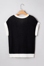 Evelynn Trim Short Sleeve Sweater