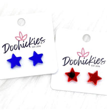 Mirrored Stars Stud Earrings