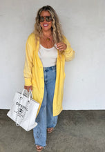 The Desi Sweatshirt Cardigan {Yellow}