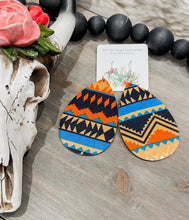 Aztec Wooden Earrings