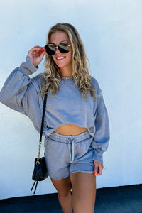 Classic Crew & Lounge Shorts {Gray}