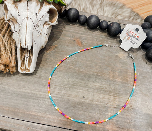 Serape Beaded Choker