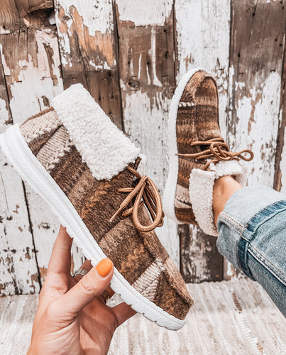 The Alaska Shearling Sneaker {Brown}