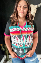 Spark Joy Aztec V-Neck Top