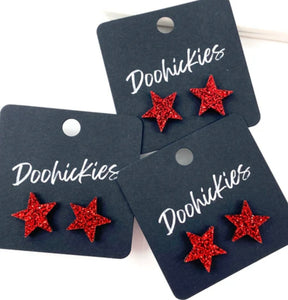 Freedom Sparkle Star Stud Earrings