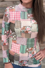 Spring Mosaic Mesh Long Sleeve