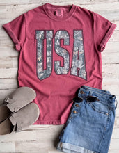 Camo USA Tee {Red}