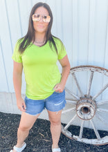 Just Your Basic V-Neck Tee {Lime}