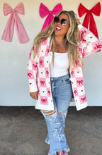 Checkered Bows Cloud Cardigan