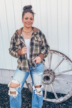 Mountain Morning Plaid Shacket {Green}
