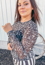 Spooky Halloween Mesh Long Sleeve