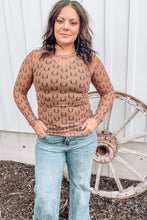 Lucky Horseshoes Mesh Long Sleeve