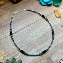 Sterling Silver Pearl & Black Onyx Necklace – 15" Plus Extender