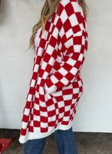 Valentine’s Checkered Cloud Cardigan