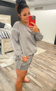 Classic Crew & Lounge Shorts {Gray}