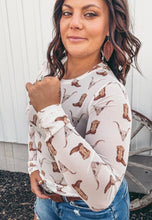 Skull & Boots Mesh Long Sleeve