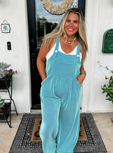 Karli Boho Overalls {Aqua}