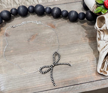 Cowgirl Pearls Bow Necklace
