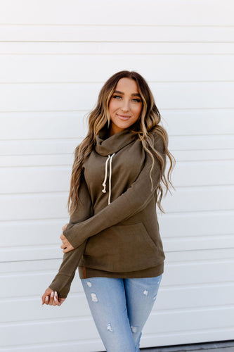 CowlNeck Sweatshirt - Olive