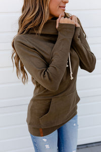 CowlNeck Sweatshirt - Olive