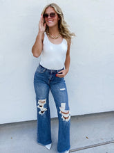 Distressed Wide Leg Jeans