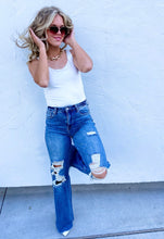 Distressed Wide Leg Jeans