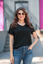 Just Your Basic V-Neck Tee {Black}