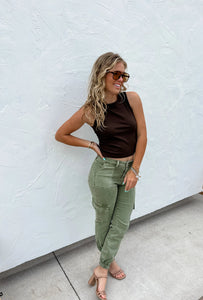 Quinn Cargo Joggers {Olive}