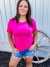 Fuchsia Basic Tee