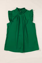 Emerald Pleated Sleeveless Top