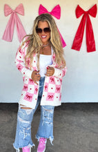 Checkered Bows Cloud Cardigan