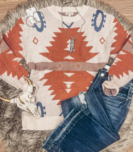 The Big Sky Aztec Sweater