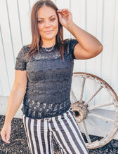 Rosalie Lace Tee {Black}