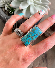 Copper Turquoise Ring {Size 7.5}