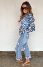 Bloom & Blue Mesh Long Sleeve