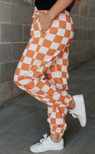 Pumpkin Spice Checkered Joggers {Ampersand}