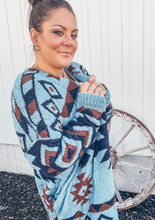 Trading Post Aztec Cloud Cardigan {Blue}
