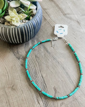 Turquoise Heishi & Beaded Choker