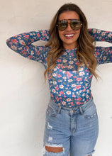 Bloom & Blue Mesh Long Sleeve