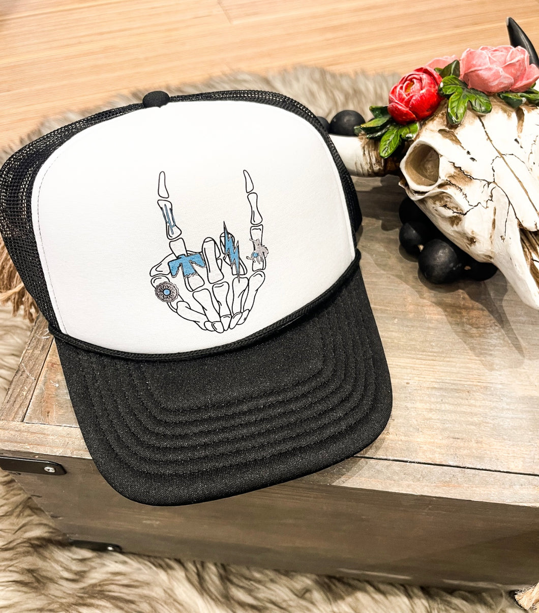 Cowgirl Bones Trucker Hat