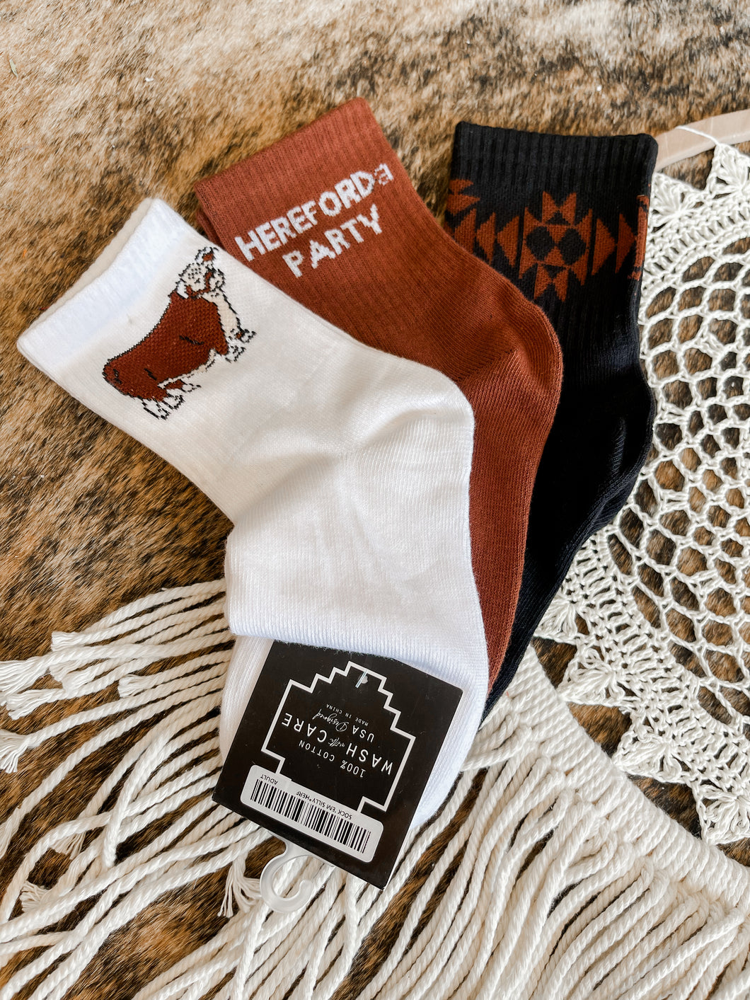 Hereford A Party Socks