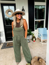 Karli Boho Overalls {Olive}