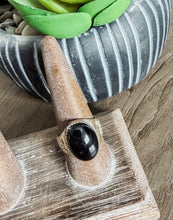 Black Onyx Navajo Made Ring {Size 9}