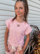 Harley Cap Sleeve Tee {Pink}
