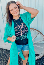 Turquoise Duster Kimono