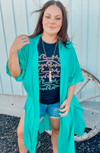 Turquoise Duster Kimono